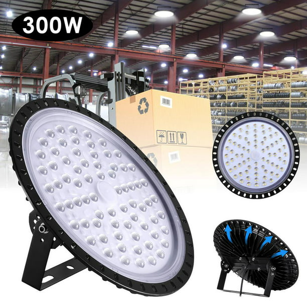 300W UFO LED High Bay Light Factory Commercial Warehouse Industrial Gym Lighting 